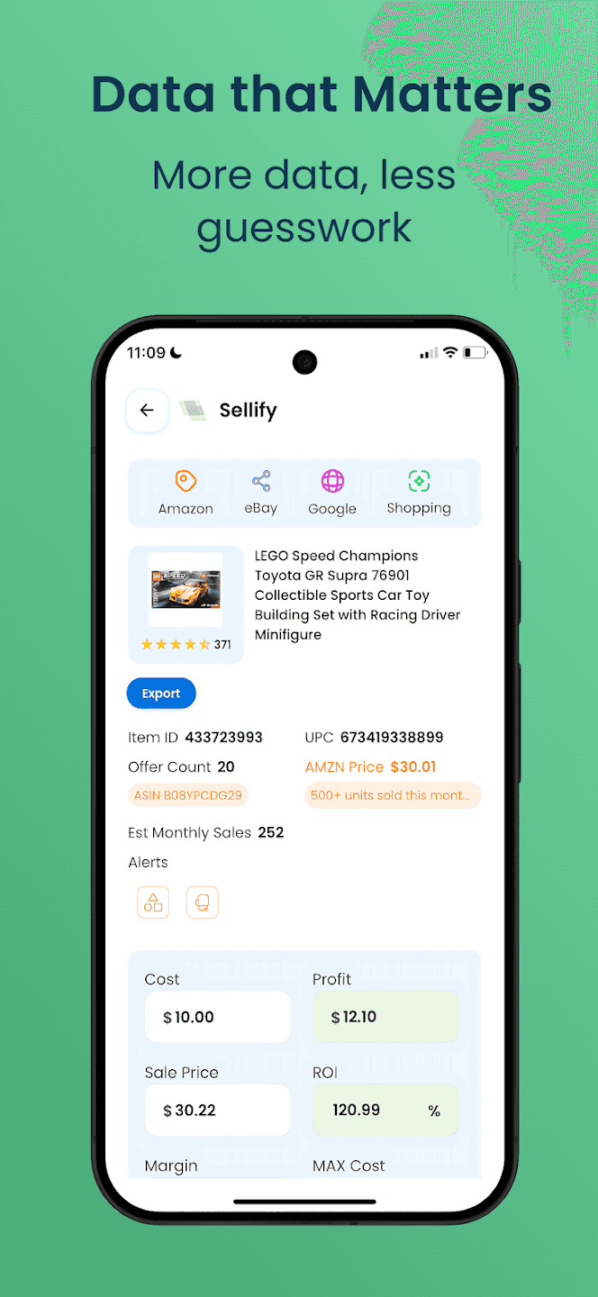 Sellify Mobile App: Walmart Seller Insights